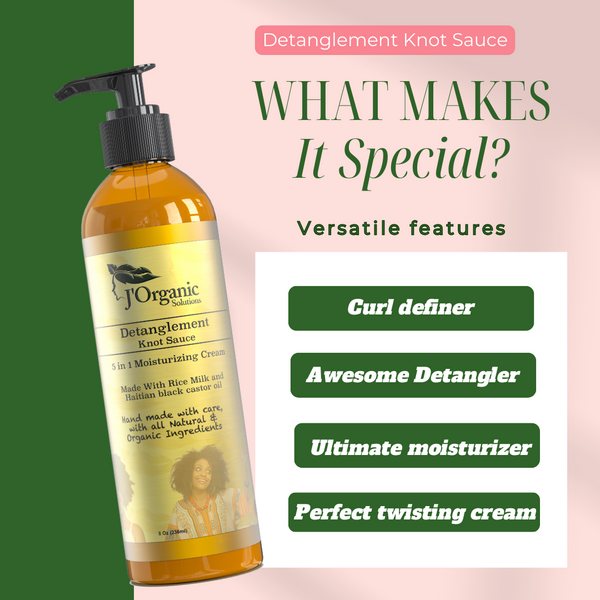 Detangler Spray for Curly & 4C Kids Hair – Natural Leave-In Knot Remover | J'Organic Solutions