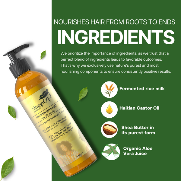 Detangler Spray for Curly & 4C Kids Hair – Natural Leave-In Knot Remover | J'Organic Solutions