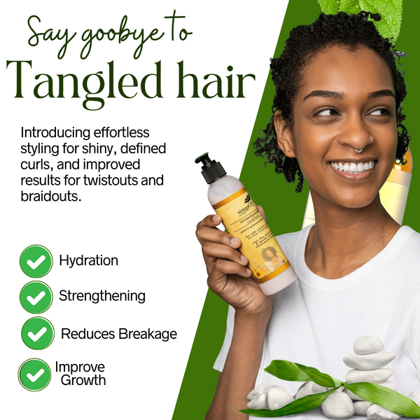 Detangler Spray for Curly & 4C Kids Hair – Natural Leave-In Knot Remover | J'Organic Solutions