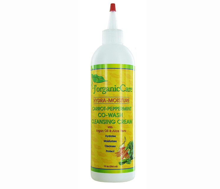 Cleansing Conditioner Co-Wash for Curly & 4C Hair – Sulfate-Free Carrot & Peppermint, Natural | J'Organic Solutions