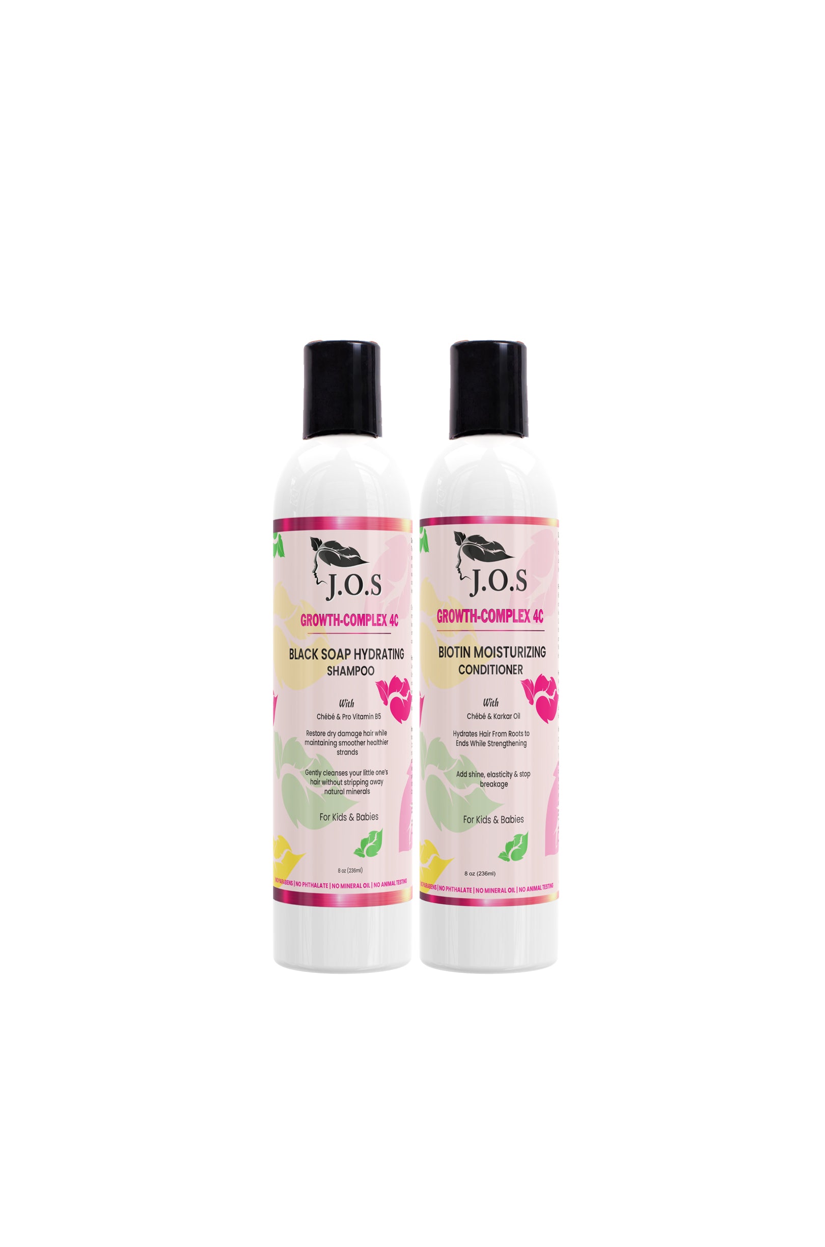 4C Hair Shampoo & Conditioner Set – Chebe Moisturizing Wash Day Duo, Natural | J'Organic Solutions Secondary image