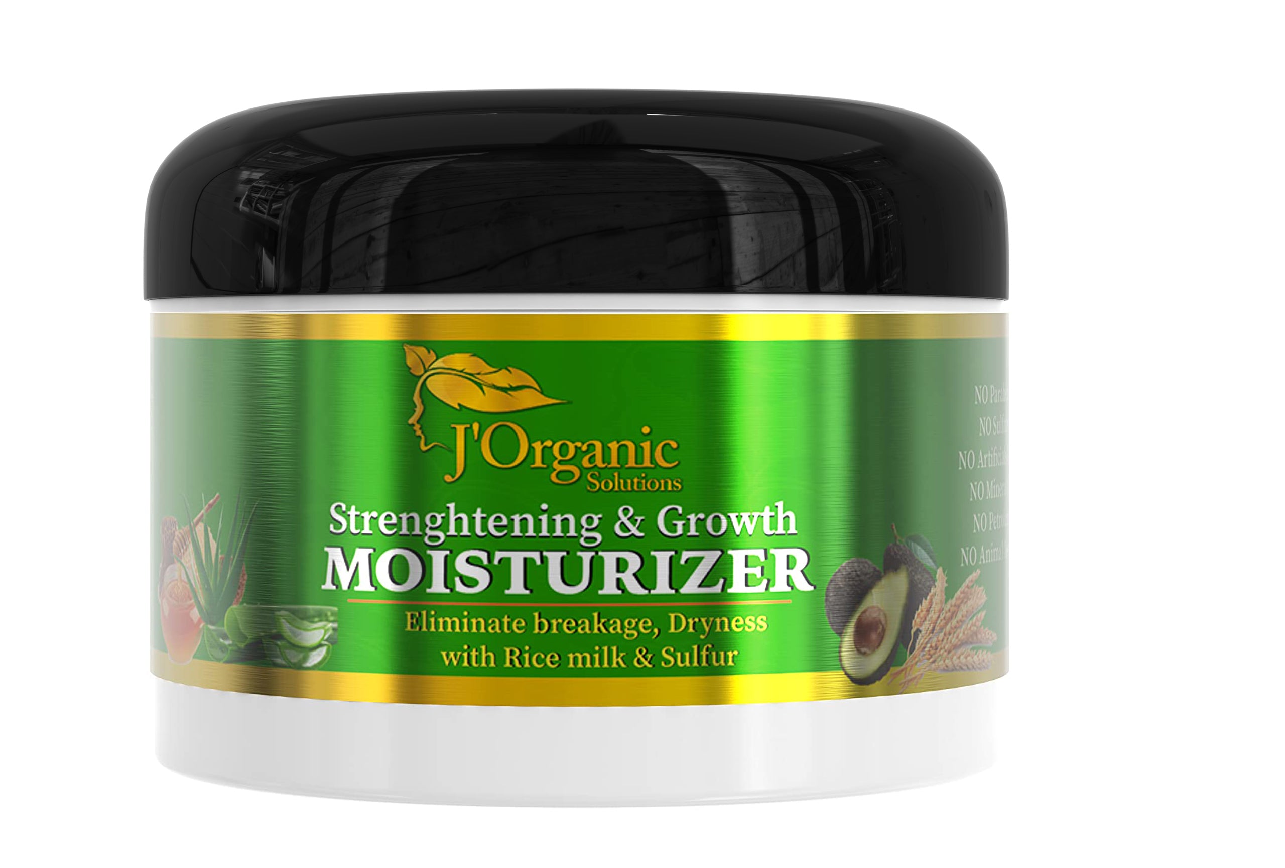 J'Organic Solutions Strengthening & Growth Moisturizer - Natural Ingredients for Healthy Hair Growth

 Main image