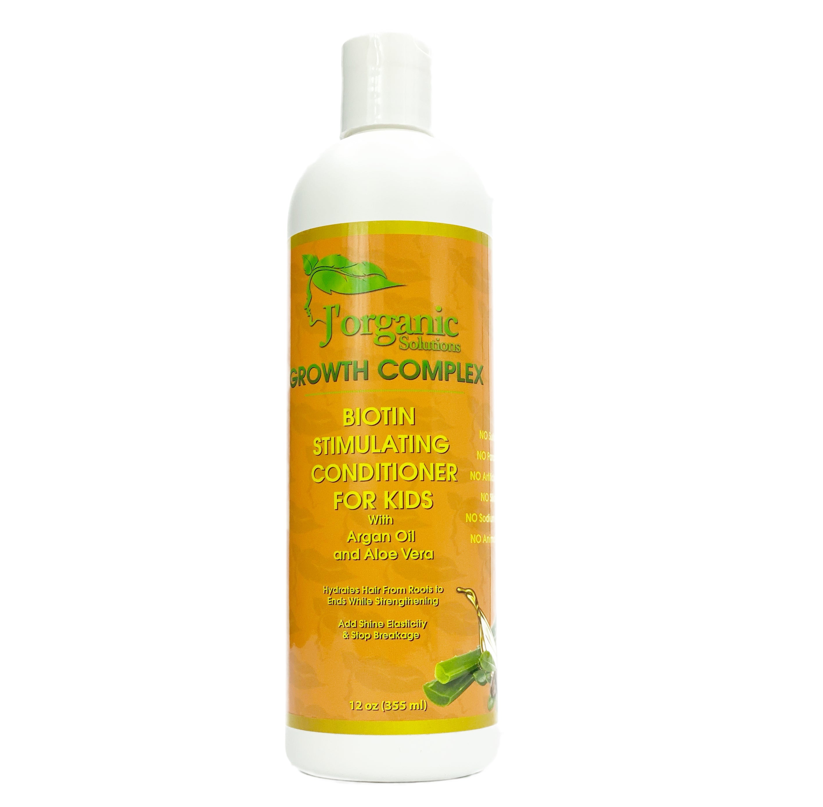 Kids Conditioner for Curly & 4C Hair – Biotin Moisturizing Deep Conditioner, Natural | J'Organic Solutions Secondary image