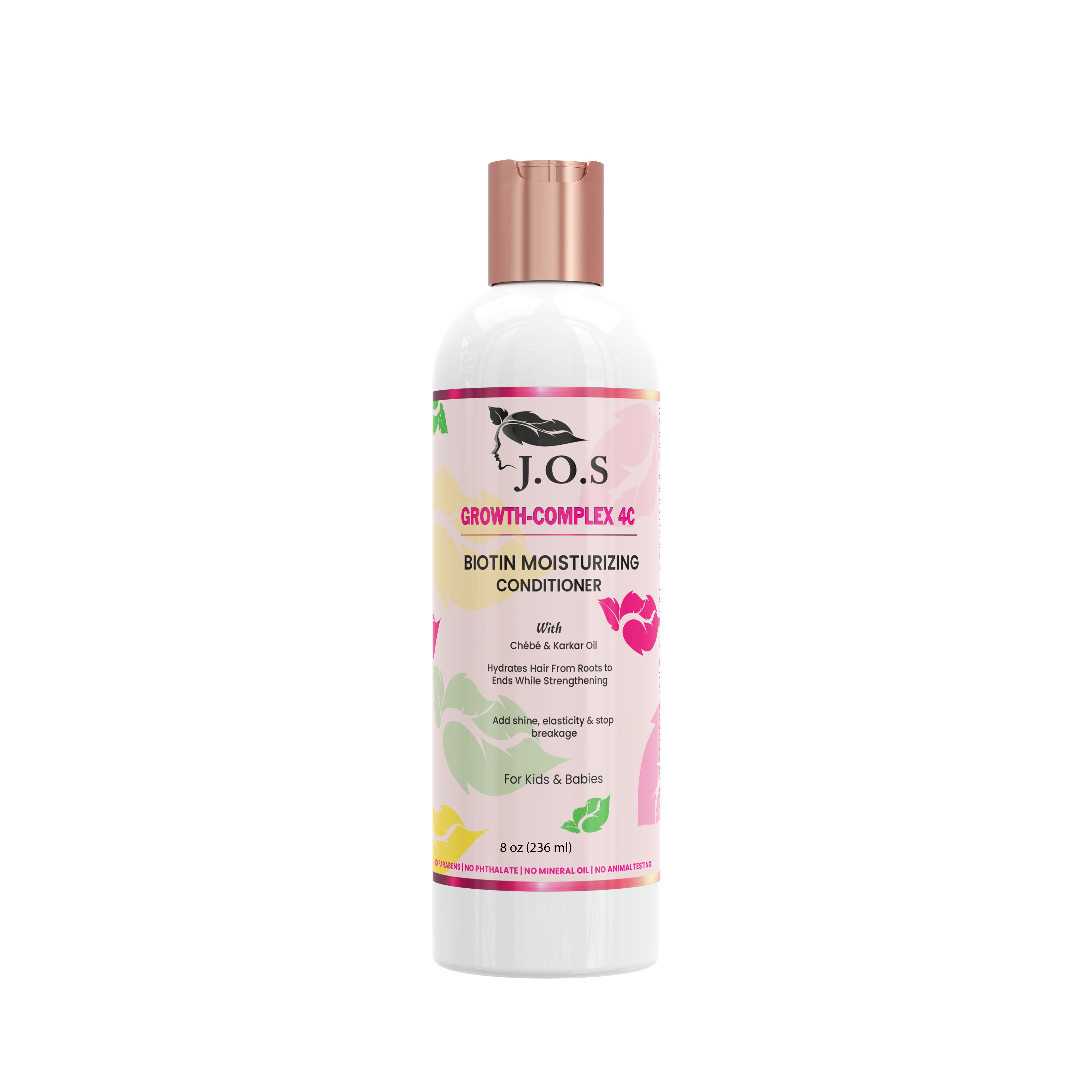 4C Biotin Moisturizing Conditioner for kids - promotes hair growth and hydration with biotin, niacin, and vitamin B6 for fuller, thicker curls Main image