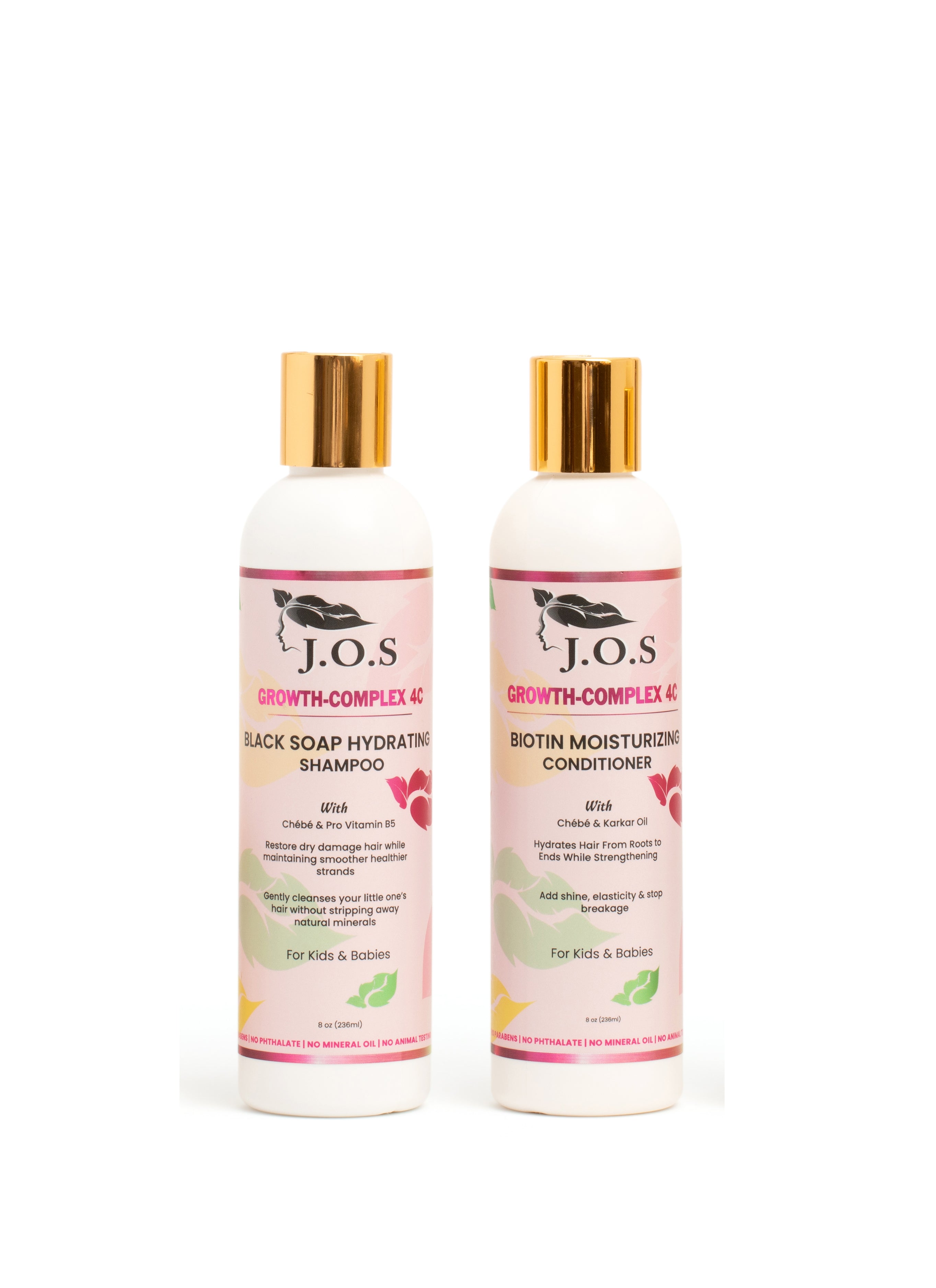 4C Chebe Shampoo & Conditioner Set for kids - designed to moisturize, strengthen, and reduce breakage in natural curls Main image